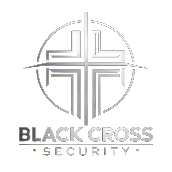 Black Cross Security Logo